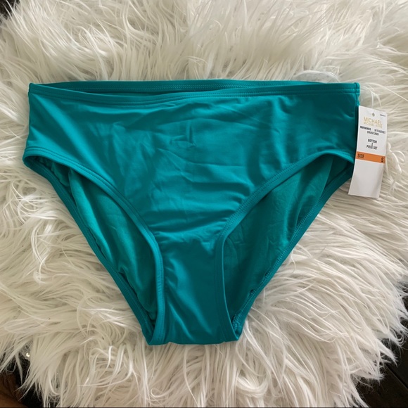 Michael Kors Teal Water Marble Logo Ring Tankini - Picture 8 of 14